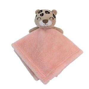 Baby Gear Pink Tan Leopard Cheetah Lovey 14" Baby Security Blanket